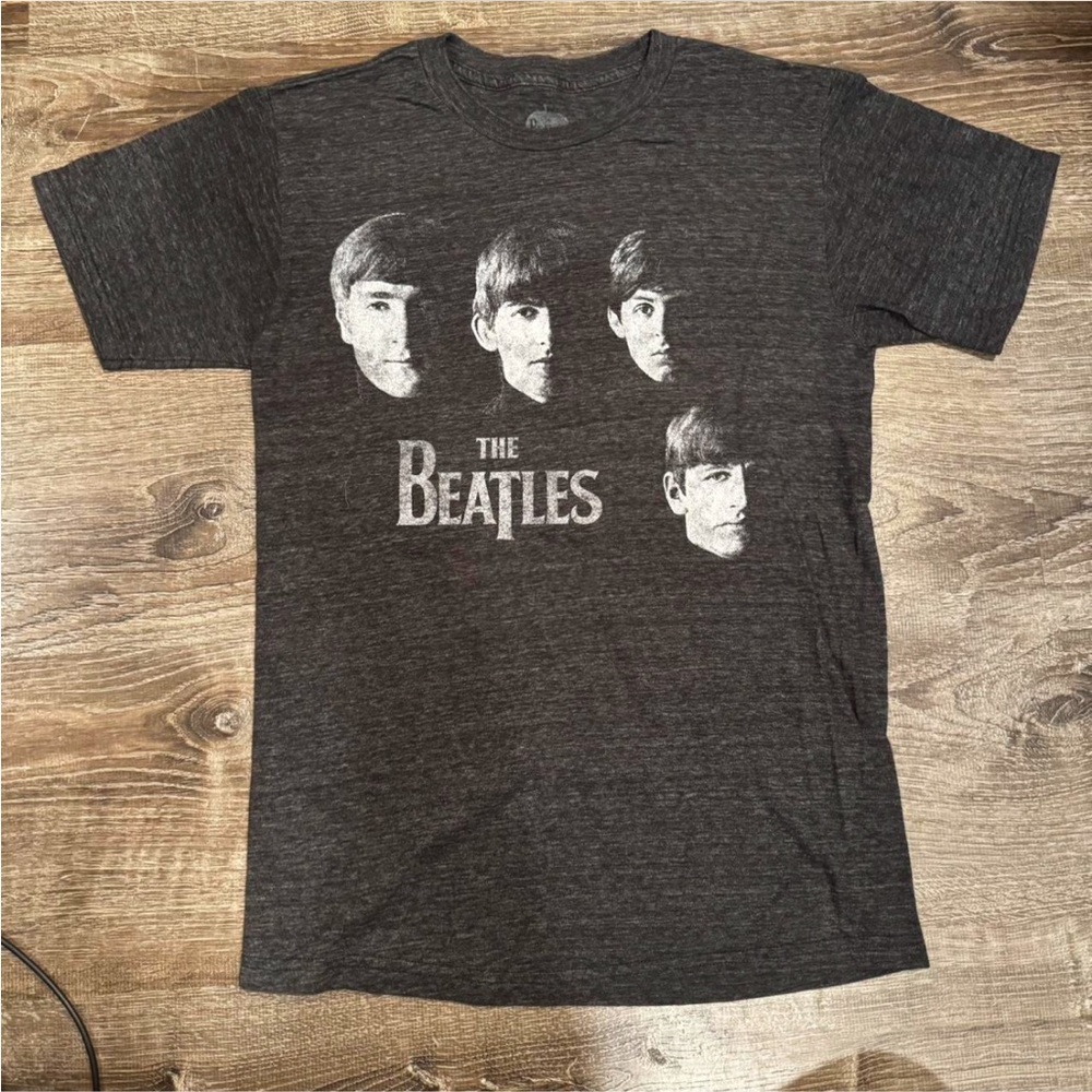 The Beatles Graphic T-Shirt in Charcoal